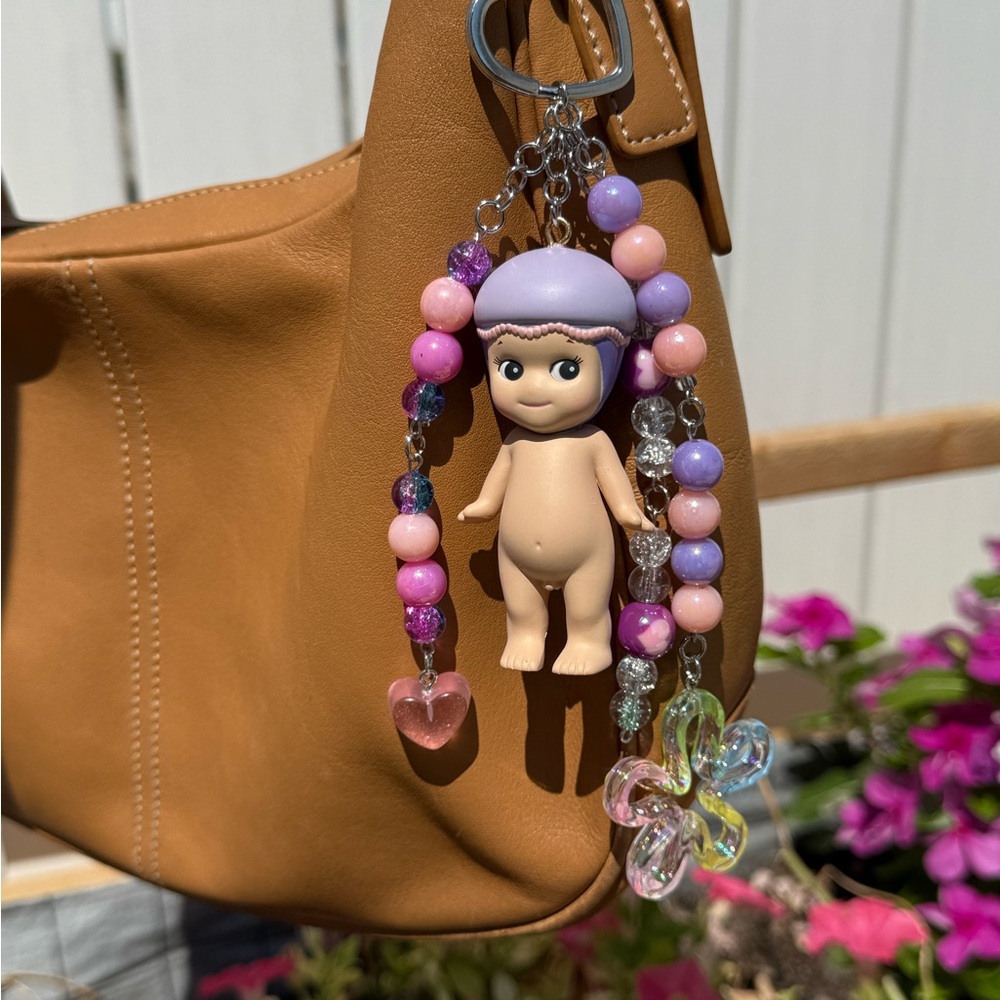 Adorable Doll Keychain with Beads